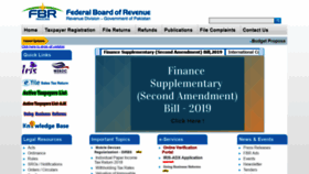 What Fbr.gov.pk website looked like in 2019 (5 years ago)
