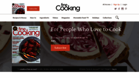 What Finecooking.com website looked like in 2019 (5 years ago)