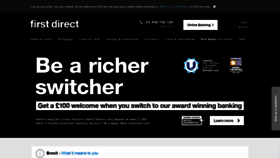 What Firstdirect.com website looked like in 2019 (5 years ago)