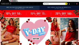 What Forever21.com website looked like in 2019 (5 years ago)