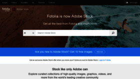 What Fotolia.com website looked like in 2019 (5 years ago)