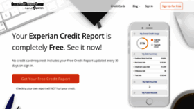What Freecreditreport.com website looked like in 2019 (5 years ago)