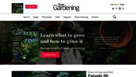 What Finegardening.com website looked like in 2019 (5 years ago)