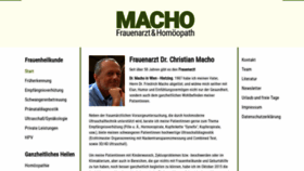 What Frauenarzt-dr-macho.at website looked like in 2019 (5 years ago)