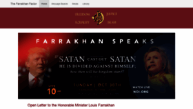What Farrakhanfactor.com website looked like in 2019 (5 years ago)