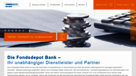 What Fondsdepotbank.de website looked like in 2019 (5 years ago)