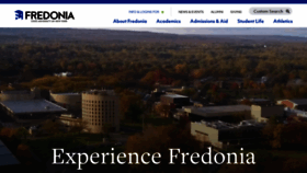 What Fredonia.edu website looked like in 2019 (5 years ago)