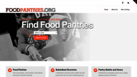What Foodpantries.org website looked like in 2019 (5 years ago)