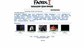 What Facedl.com website looked like in 2019 (5 years ago)