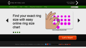 What Findmyringsize.com website looked like in 2019 (5 years ago)
