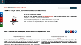 What Free-sample-letter.com website looked like in 2019 (5 years ago)