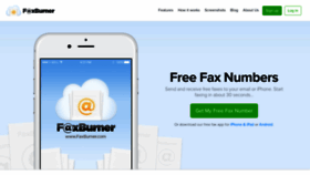 What Faxburner.com website looked like in 2019 (5 years ago)