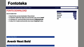 What Fontoteka.com website looked like in 2019 (5 years ago)