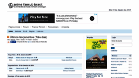 What Fansub.com.br website looked like in 2019 (5 years ago)
