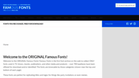 What Famfonts.com website looked like in 2019 (5 years ago)