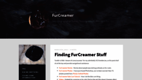 What Furcreamer.com website looked like in 2019 (5 years ago)