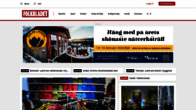 What Folkbladet.nu website looked like in 2019 (5 years ago)