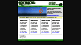What Floogy.com website looked like in 2019 (5 years ago)