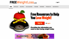 What Freeweightloss.com website looked like in 2019 (5 years ago)