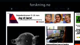 What Forskning.no website looked like in 2019 (5 years ago)