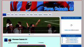 What Forzacatania46.com website looked like in 2019 (5 years ago)