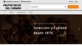 What Frutossecosdelcarmen.es website looked like in 2019 (5 years ago)