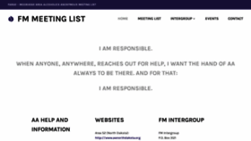 What Fmmeetinglist.org website looked like in 2019 (5 years ago)