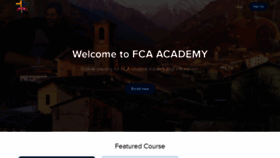 What Fcaacademy.org website looked like in 2019 (6 years ago)