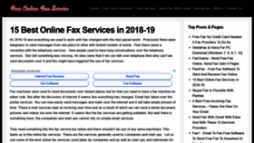 What Freeonlinefaxservice.org website looked like in 2019 (5 years ago)