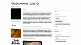What Foreignlanguagecollection.wordpress.com website looked like in 2019 (5 years ago)