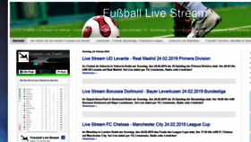 What Fussball-livestream.tv website looked like in 2019 (5 years ago)