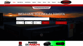 What Findlaytoyota.com website looked like in 2019 (5 years ago)