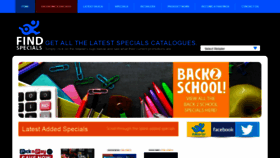 What Findspecials.co.za website looked like in 2019 (5 years ago)
