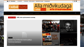 What Fjardarfrettir.is website looked like in 2019 (5 years ago)