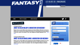 What Fantasyblog.fr website looked like in 2019 (5 years ago)