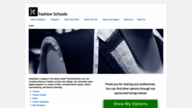 What Fashionschools.com website looked like in 2019 (5 years ago)