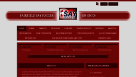 What Fairfieldsoccer.org website looked like in 2019 (5 years ago)