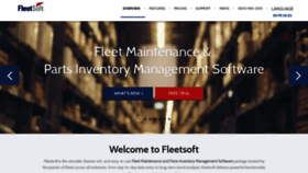 What Fleetsoft.com website looked like in 2019 (5 years ago)