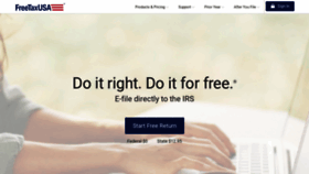 What Freetaxusa.com website looked like in 2019 (5 years ago)