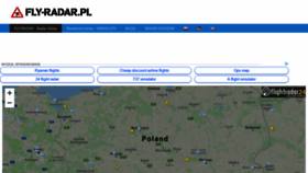 What Fly-radar.pl website looked like in 2019 (5 years ago)
