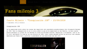 What Fansmilenio3.com website looked like in 2019 (5 years ago)