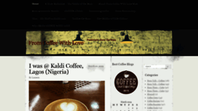 What Fromcoffeewithlove.com website looked like in 2019 (5 years ago)