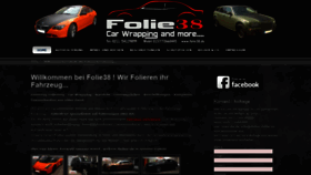 What Folie38.de website looked like in 2019 (5 years ago)