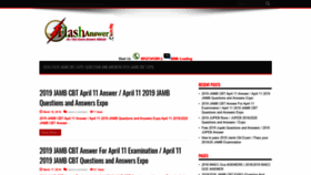What Flashanswer.com.ng website looked like in 2019 (5 years ago)