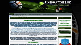 What Fixedmatches.uk website looked like in 2019 (6 years ago)