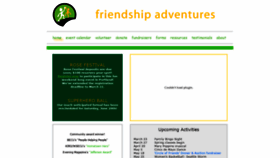 What Friendshipadventures.org website looked like in 2019 (5 years ago)