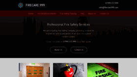 What Firecare999.com website looked like in 2019 (5 years ago)
