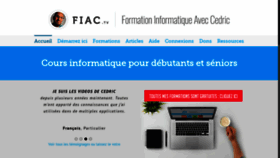 What Formation-informatique-avec-cedric.fr website looked like in 2019 (5 years ago)