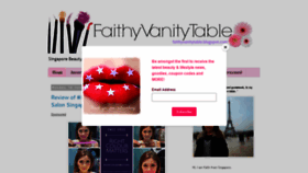 What Faithyvanitytable.blogspot.sg website looked like in 2019 (5 years ago)