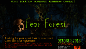 What Fearforest.net website looked like in 2019 (5 years ago)